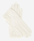 CU4601 (white) - Women's Unlined Italian Fashion Leather Gloves With Short Wrist 1