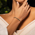 Aligned in Harmony Multi Charm Onyx Bracelet 2