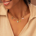 Love’s Protection - Heart with Evil Eye Gold Charm 2