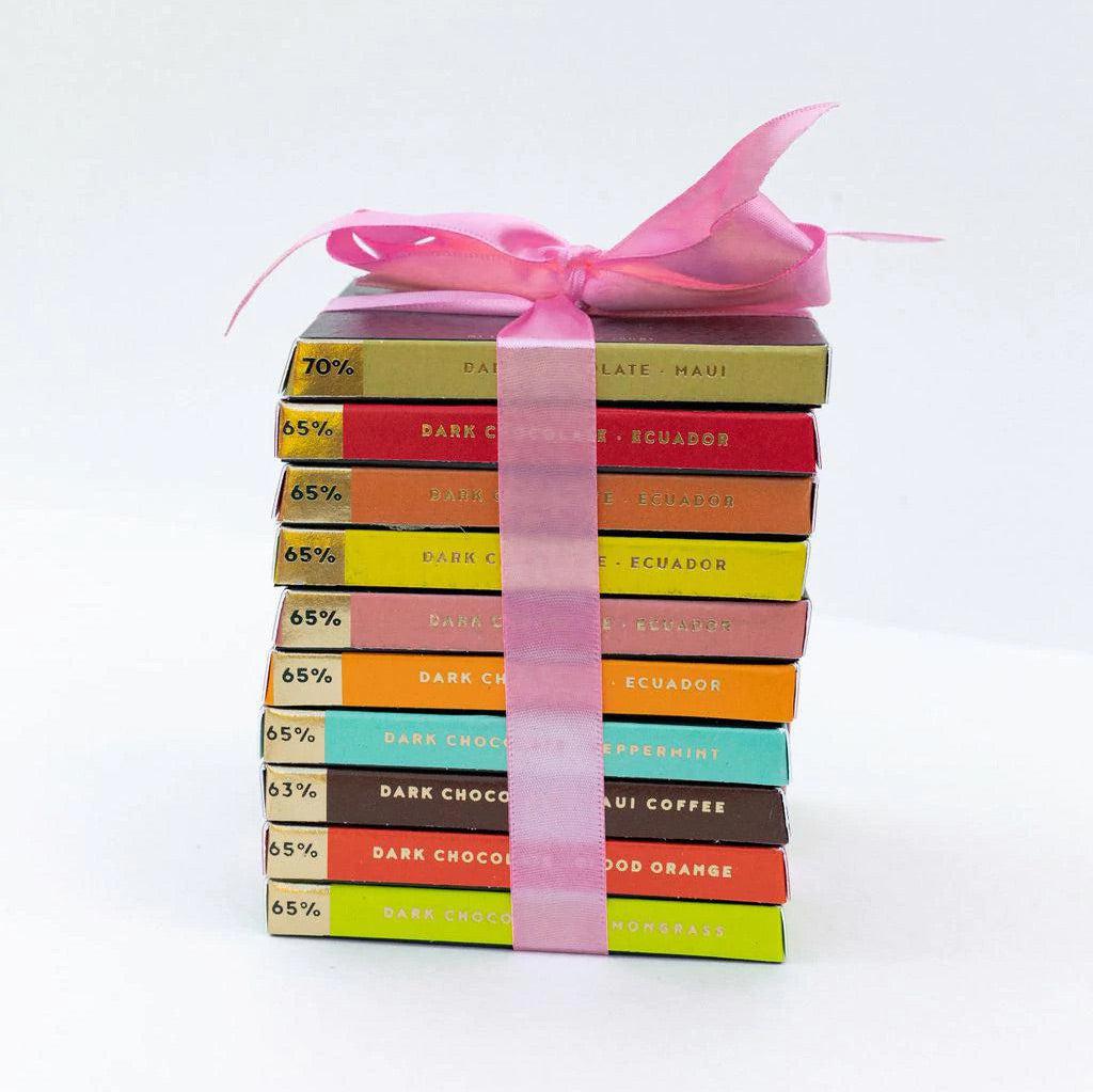 Dark Chocolate Bar Tower