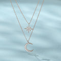 18K Gold Vermeil Crescent Vermeil Necklace 6