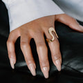 18K Gold-Plated Lyra Organic Ring 4