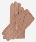 Alessa (beige) - Classic Italian lambskin leather driving gloves 2