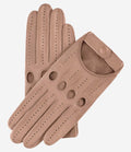 Alessa (beige) - Classic Italian lambskin leather driving gloves 1