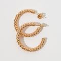 Chunky Rope Hoop Earrings 1