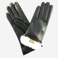 ER4003 (black) - Women's Italian Rabbit Fur Gloves 1