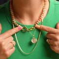 Beaded Circle Necklace Extender Charm 6