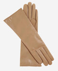 Camilla (beige) - Italian "4 button length" cashmere lined leather gloves 1