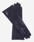 Camilla (navy) - Italian "4 button length" cashmere lined leather gloves 2