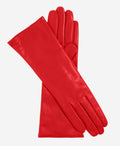 Camilla (red) - Italian "4 button length" cashmere lined leather gloves 1