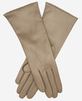 Camilla (taupe) - Italian "4 button length" cashmere lined leather gloves 1