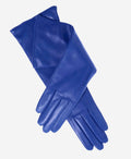 Leonora (blue) - Italian cashmere lined 6-button length leather gloves 1