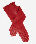 Leonora (red) - Italian cashmere lined 6-button length leather gloves 2