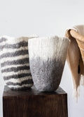 Hand-Felted Woven Wool Table Vase 1