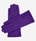 Sofia (violet) - Italian lambskin leather gloves with silk lining 1
