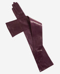 FS15W16 (black/grape) - Italian silk lined opera leather gloves 16-button length 1