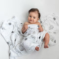 Crib sheet and Swaddle bundle - Woodland Dreams 2