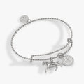 Horse Girl Rope Textured Charm Bangle 5
