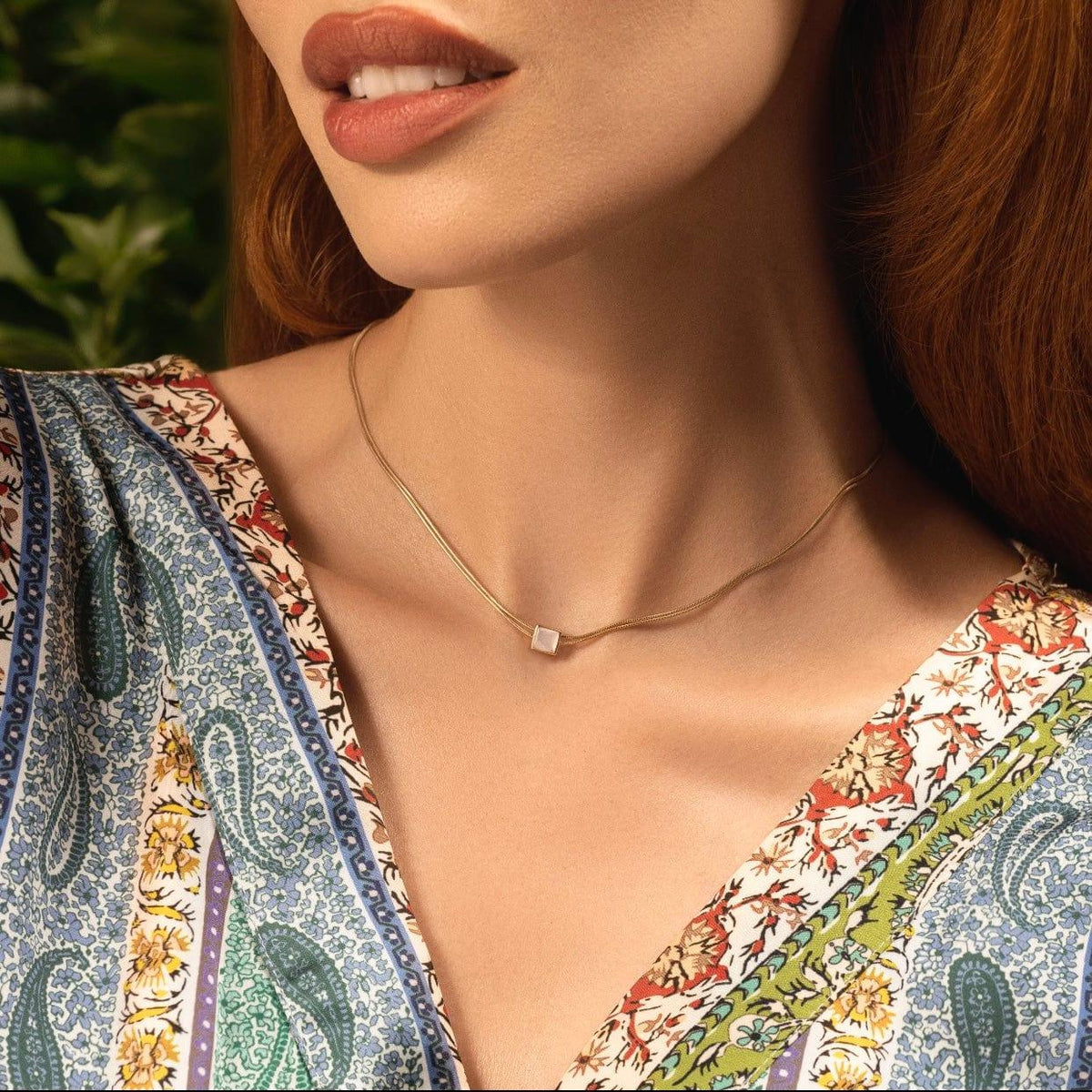 Protect & Balance Mother of Pearl Evil Eye June Birthstone Necklace