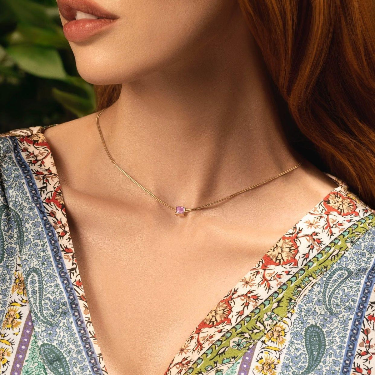 Imagine & Dream Amethyst Evil Eye February Birthstone Necklace