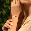 Ultimate Shield Navy Enamel Hamsa Red String Bracelet 2