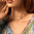 Motivate & Inspire Peridot Evil Eye August Birthstone Necklace 2