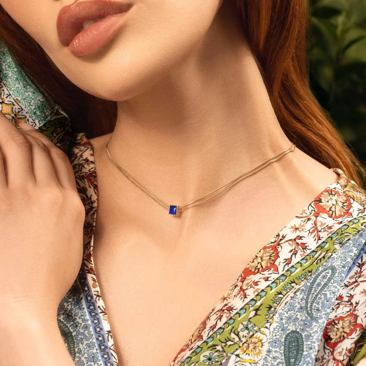 Manifest & Believe Lapis Lazuli Evil Eye September Birthstone Necklace