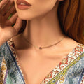 Renew & Energize Garnet Evil Eye January Birthstone Necklace 2