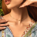 Attract & Connect Clear Quartz Evil Eye April Birthstone Necklace 2