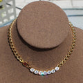 18K Gold-Plated Amanda Diamond Necklace 2