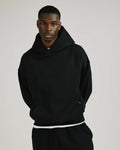 Black Drop Shoulder Hoodie 6