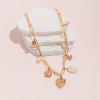 "Cross My Heart" Charm Necklace