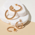Chunky Rope Hoop Earrings 5