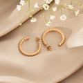 Chunky Rope Hoop Earrings 3