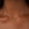 Twilight Guardian Amethyst February Birthstone Evil Eye Gold Necklace 2
