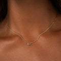 Radiant Shield Garnet January Birthstone Evil Eye Necklace 2