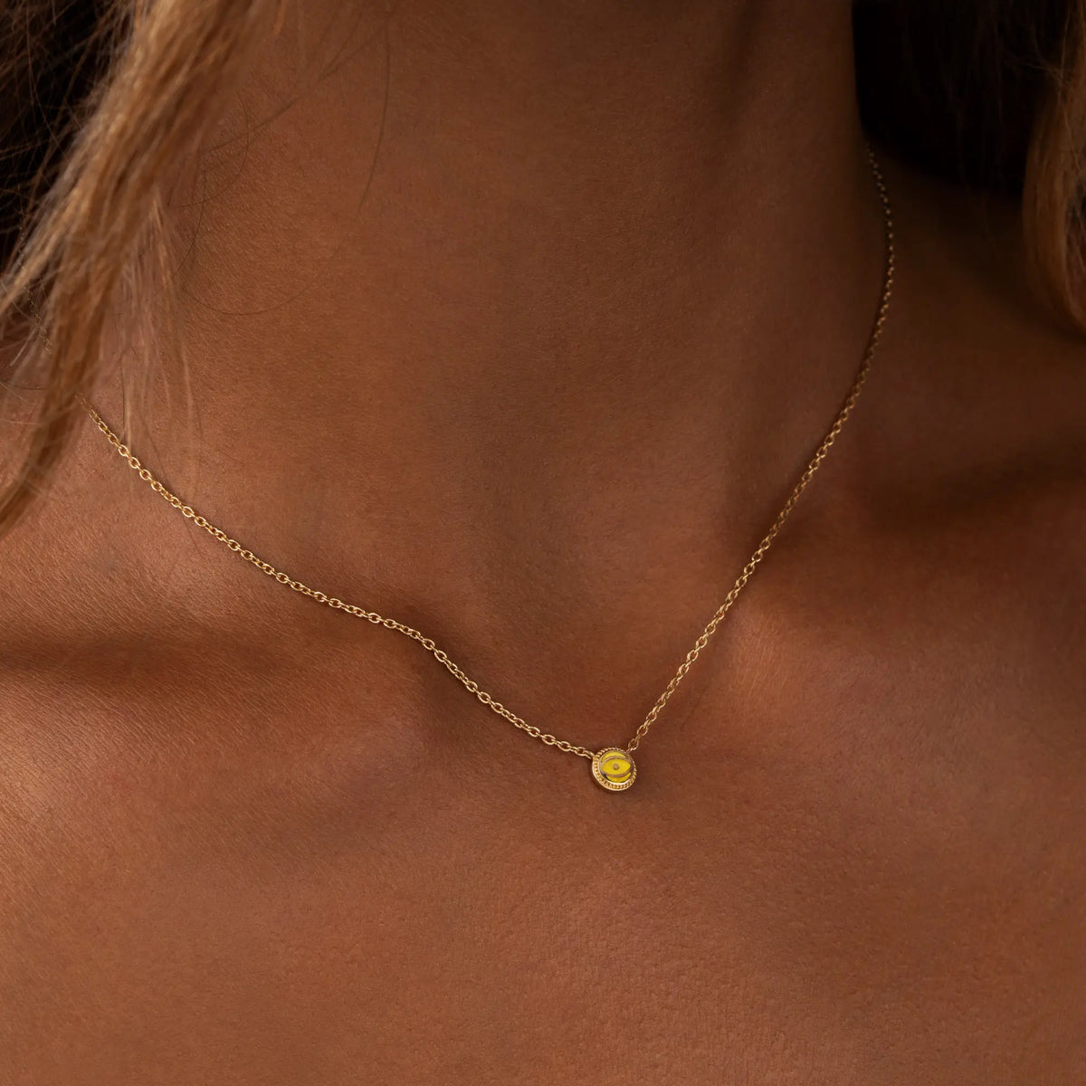 Sunbeam Radiance Citrine November Birthstone Gold Necklace