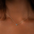 Midnight Horizon Lapis September Birthstone Gold Necklace 2