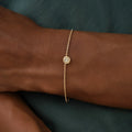 Lunar Harmony Moonstone June Birthstone Evil Eye Gold Bracelet 2