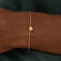 Radiance Keeper Citrine November Birthstone Evil Eye Gold Bracelet 2