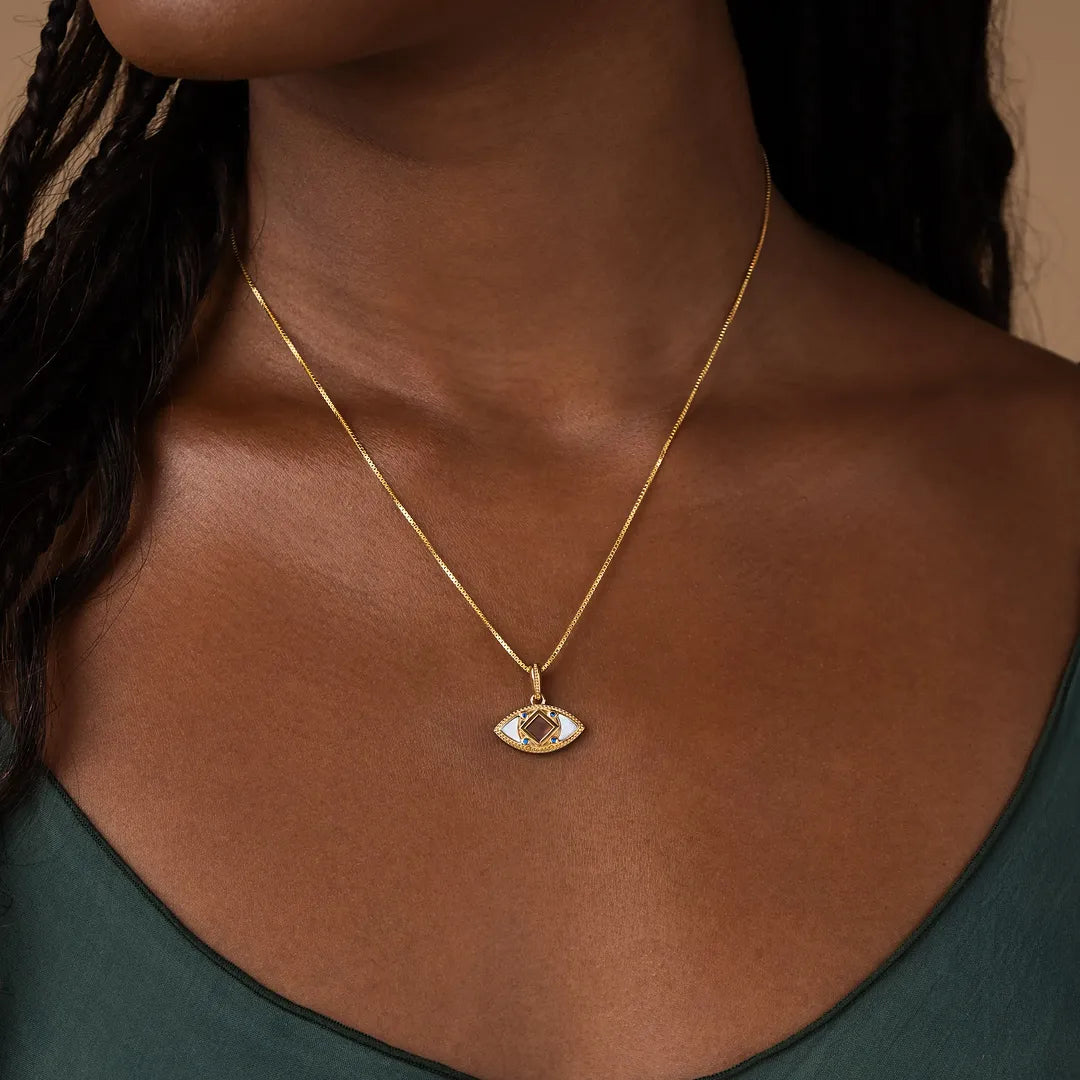 Illuminated Vision Sapphire Torah Nano Chip Necklace