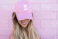Light Pink Letter Baseball Hat 5