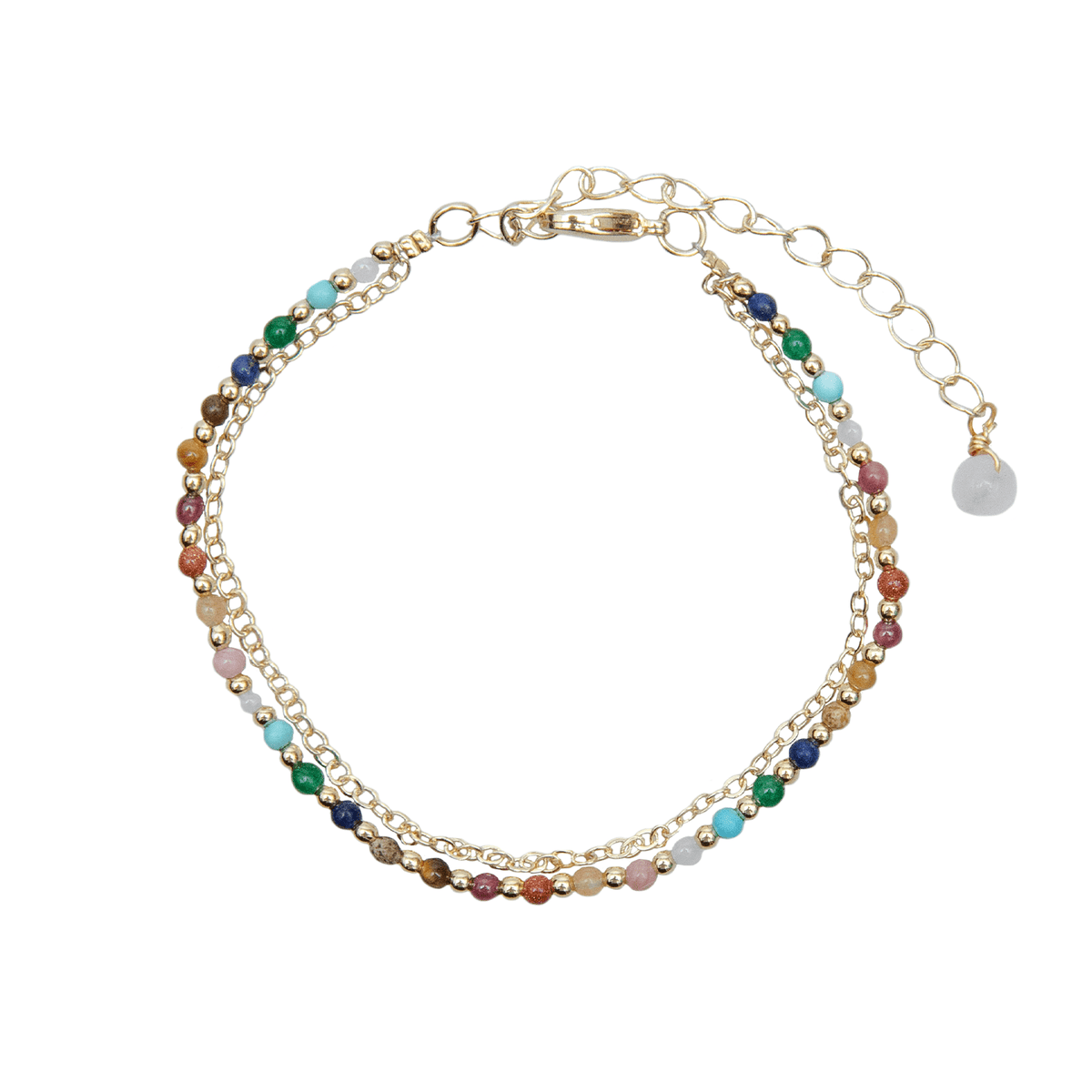Master Healer 2mm Necklace + Layered Bracelet Set