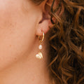 Mini Paper Heart Hoop Earrings 2