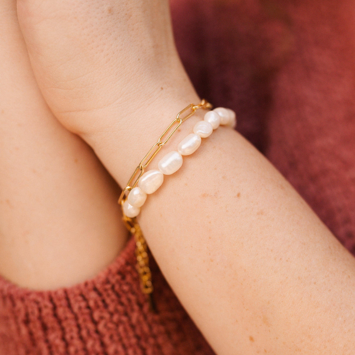 Misfit Pearl Bracelet