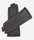 Isabella (charcoal) - Italian lambskin leather gloves with cashmere lining 1