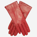 Isabella (deep red) - Italian lambskin leather gloves with cashmere lining 1