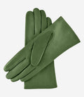 Isabella (green) - Italian lambskin leather gloves with cashmere lining 2
