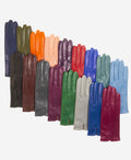 Margherita (green) - Italian lambskin leather gloves with cashmere lining 2