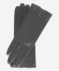 Margherita (charcoal) - Italian lambskin leather gloves with cashmere lining 1